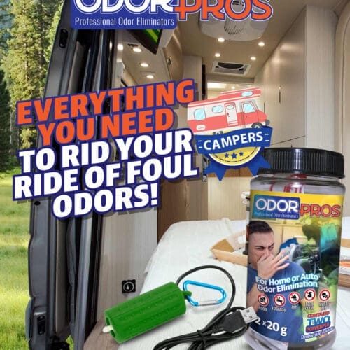 OdorPros Camper Kit Panel OdorPros Room & Vehicle Deodorizer - 40g Kit (with Bubbler)